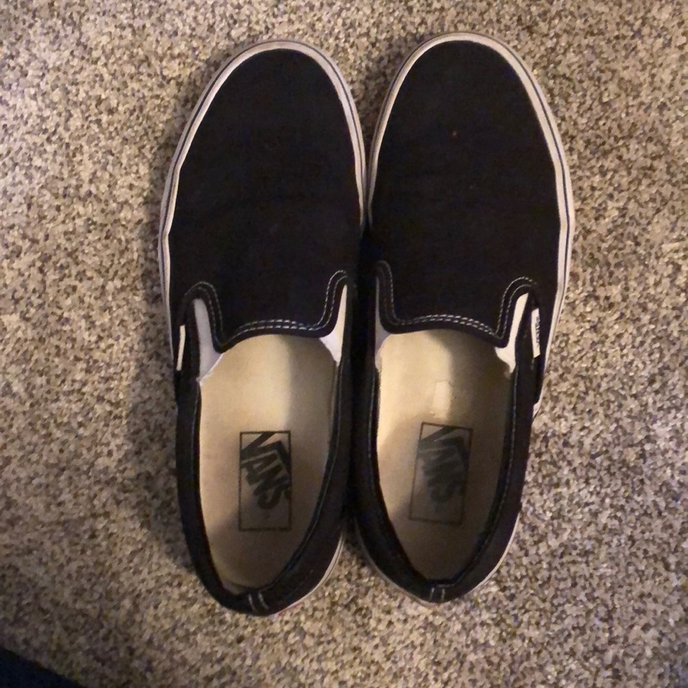 Black slip on vans